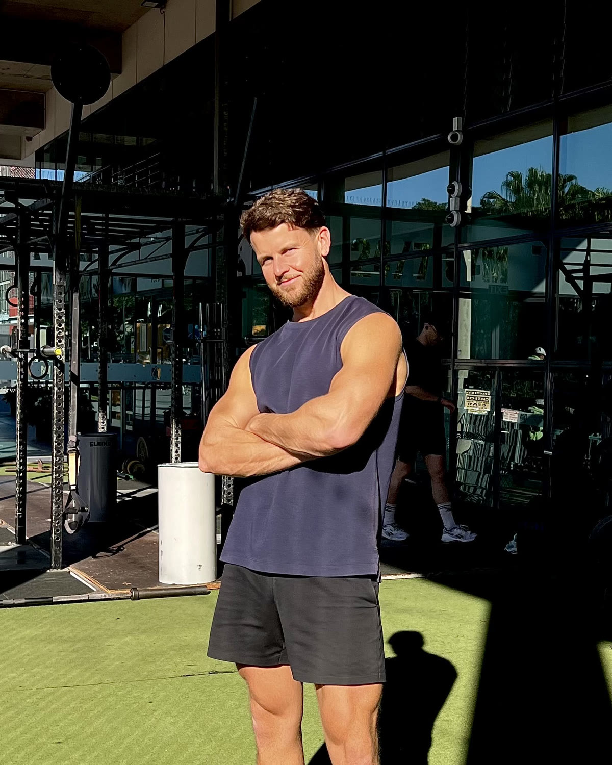Jakob McDowell in the gym